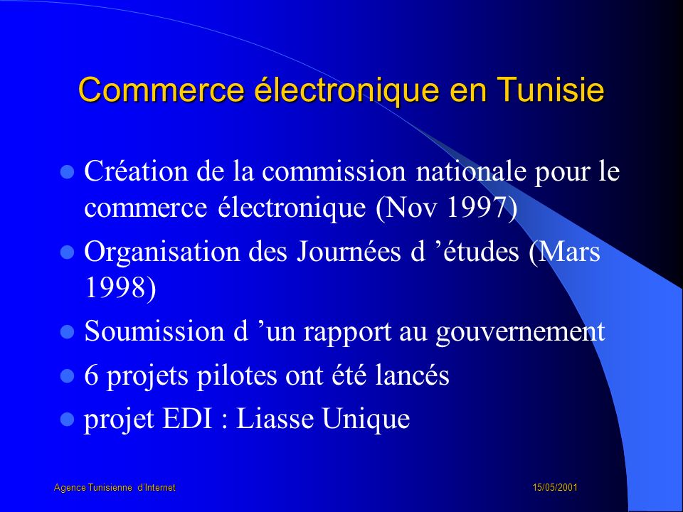 Commerce électronique en Tunisie
