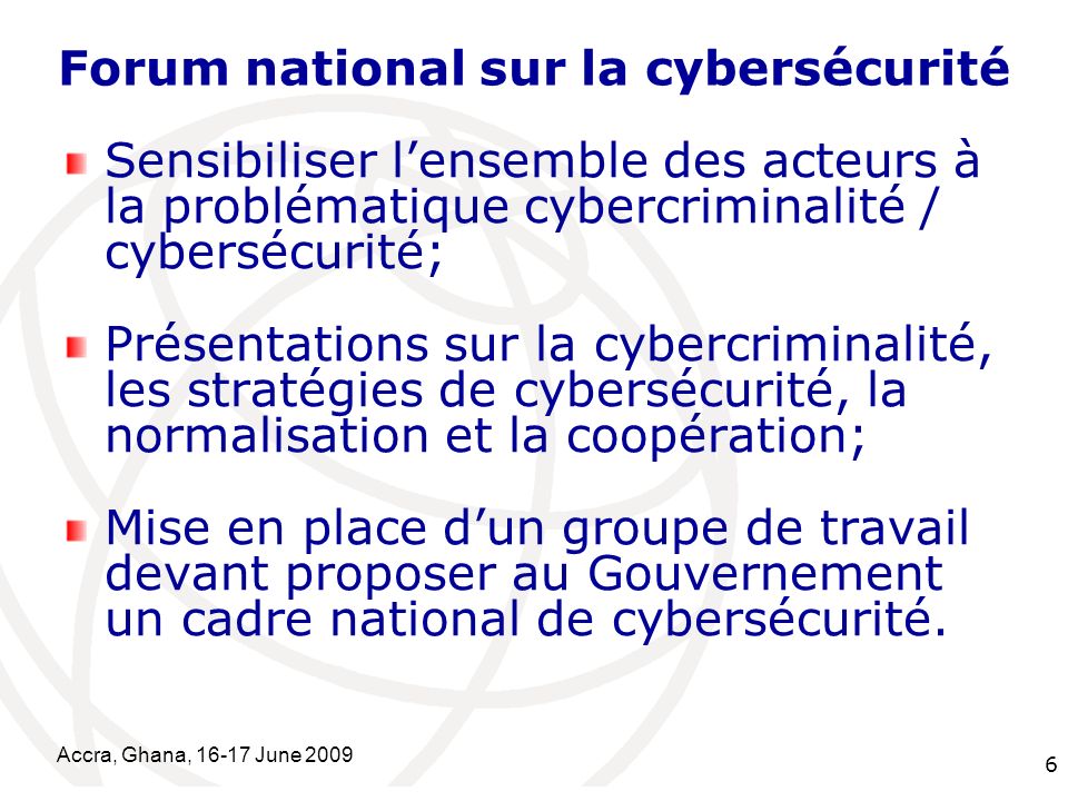 Forum national sur la cybersécurité
