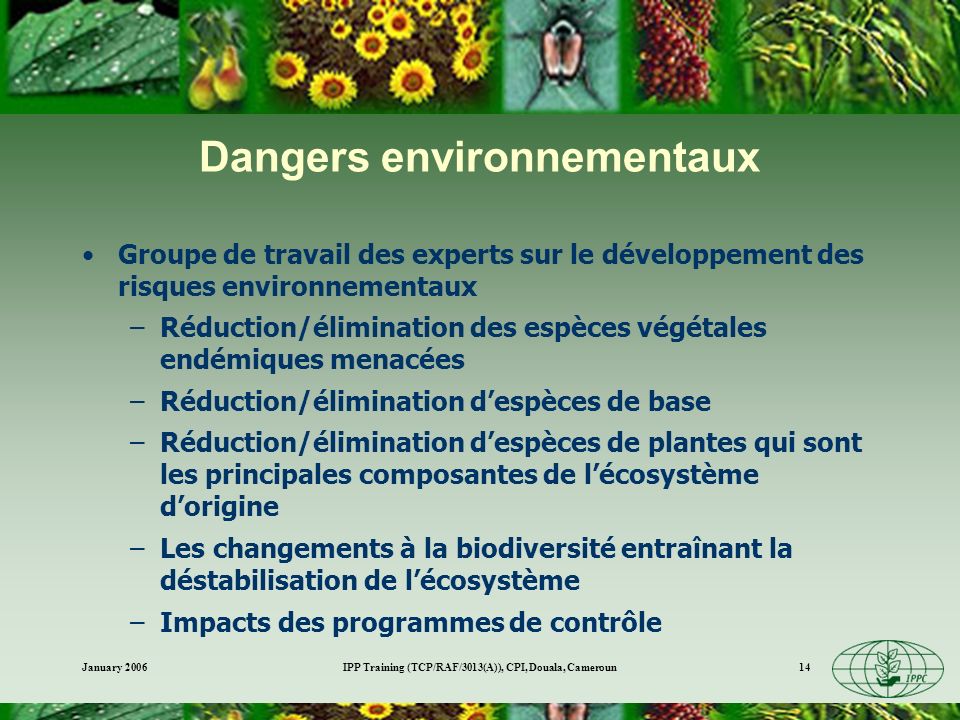 Dangers environnementaux