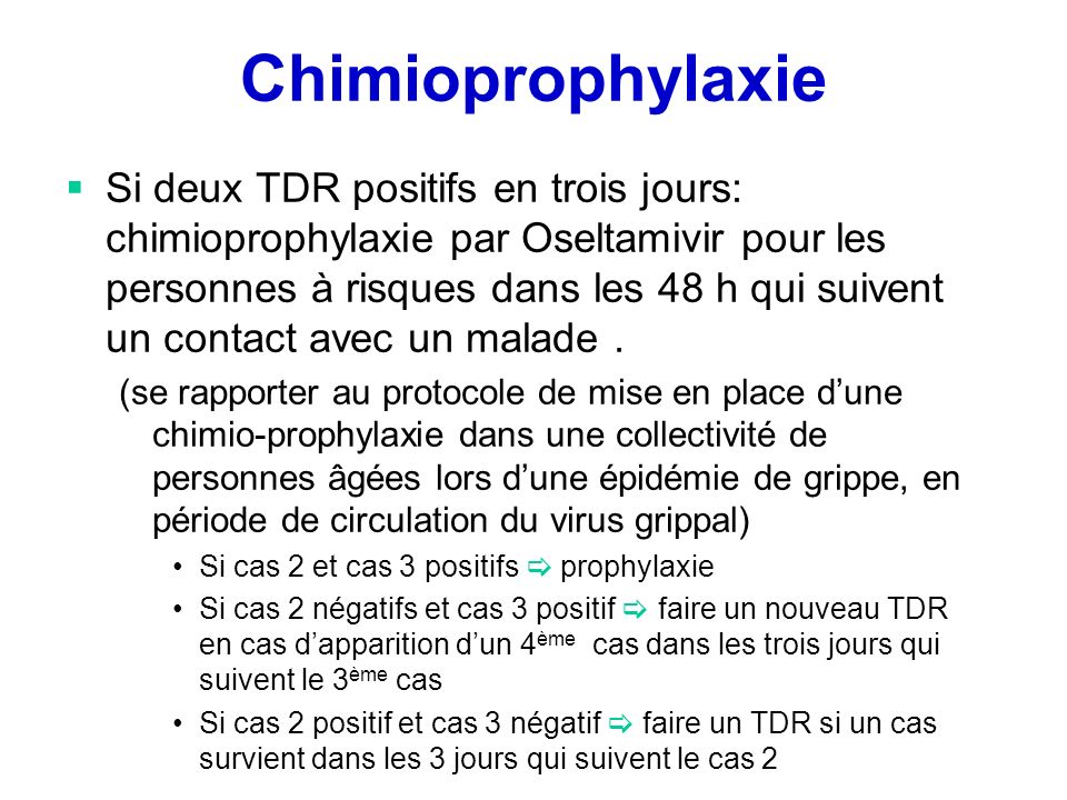 Chimioprophylaxie
