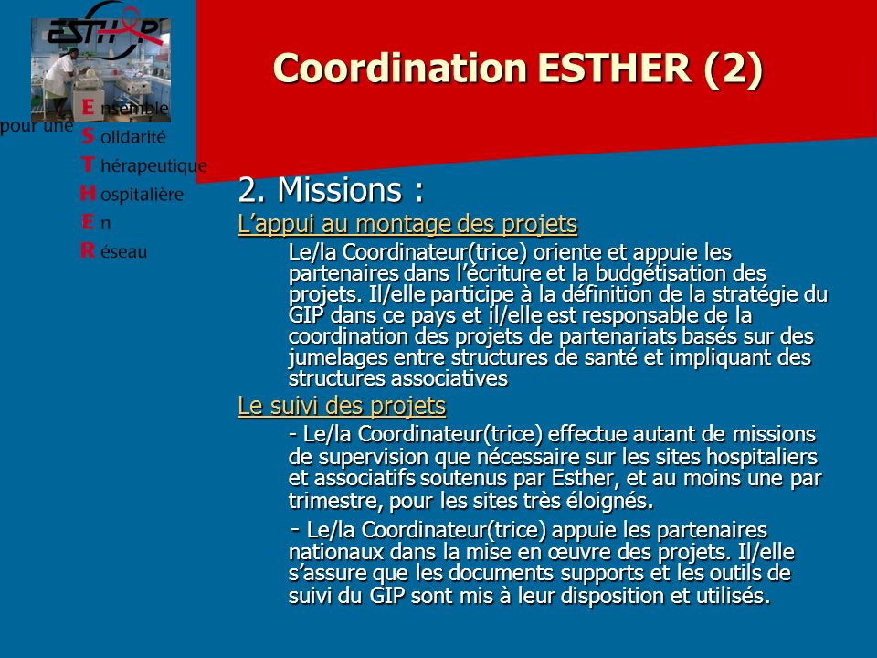 Coordination ESTHER (2)