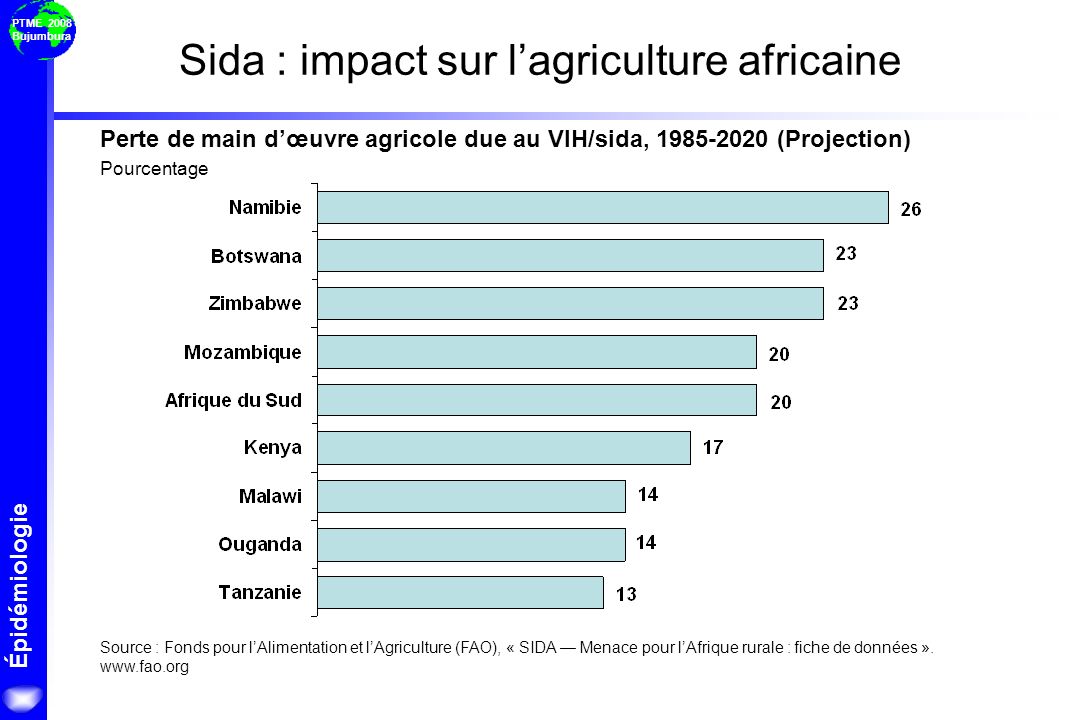 Sida : impact sur l’agriculture africaine