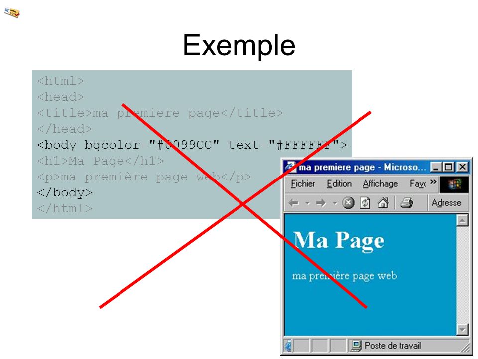 Exemple <html> <head>