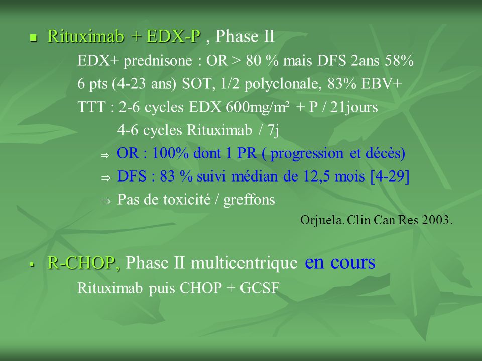Rituximab + EDX-P , Phase II