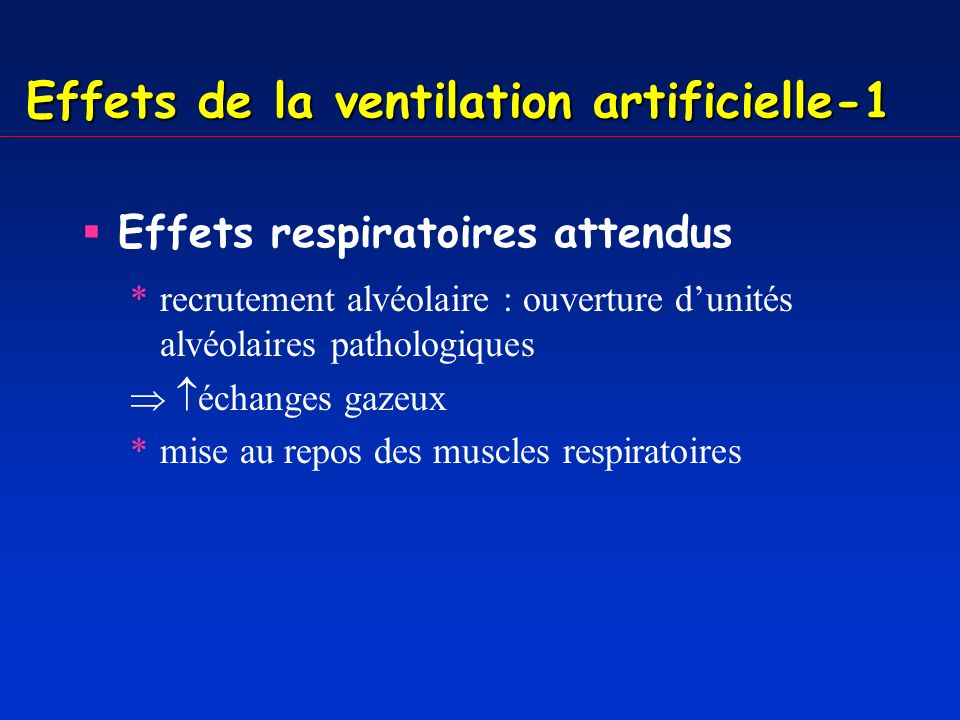 Effets de la ventilation artificielle-1