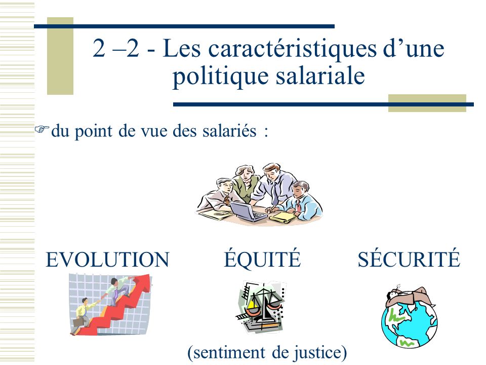 2 –2 - Les caractéristiques d’une politique salariale