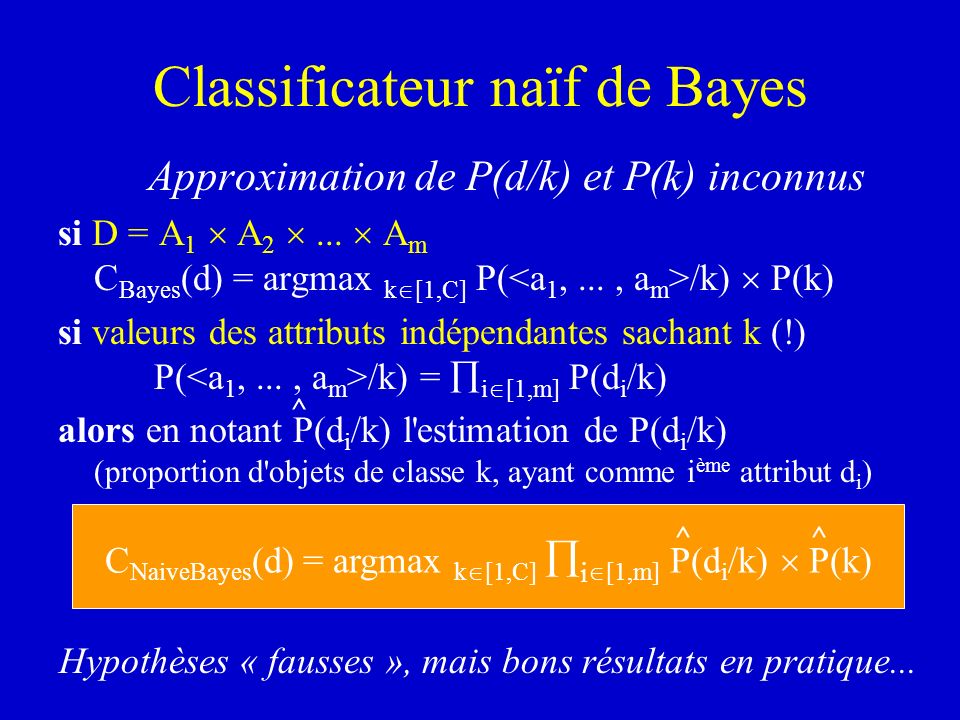Classificateur naïf de Bayes