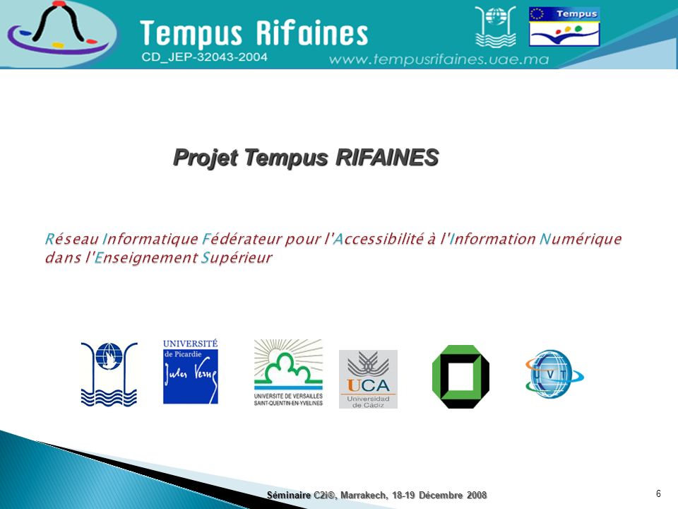 Projet Tempus RIFAINES