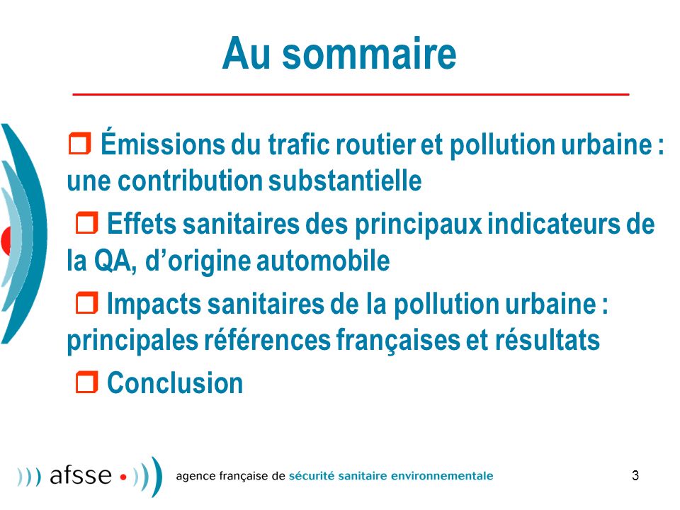 Au sommaire  Émissions du trafic routier et pollution urbaine : une contribution substantielle.