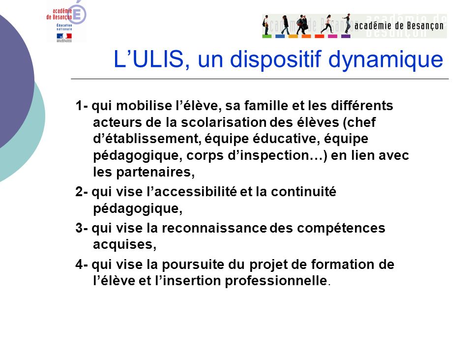 L’ULIS, un dispositif dynamique