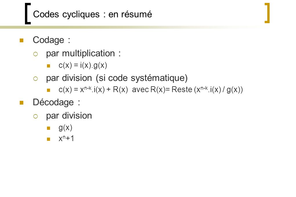 Codes Detecteurs Et Correcteurs Ppt Telecharger