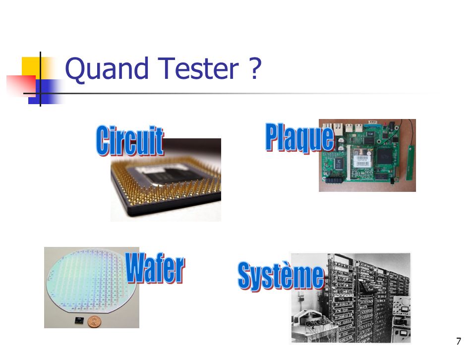 Quand Tester Circuit Plaque Wafer Système