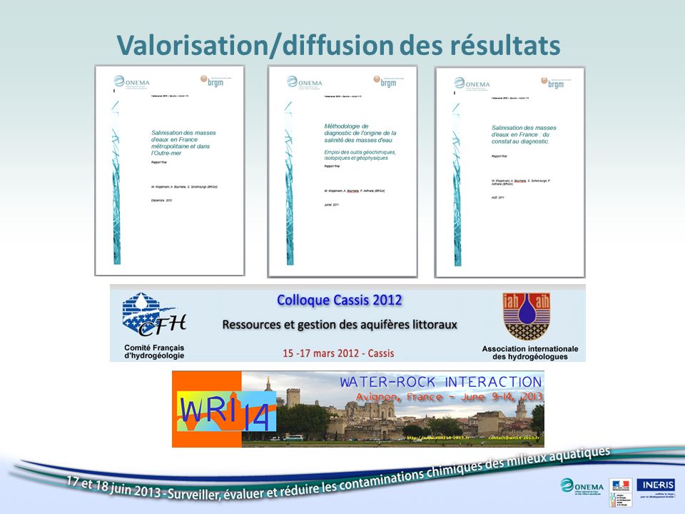Valorisation/diffusion des résultats