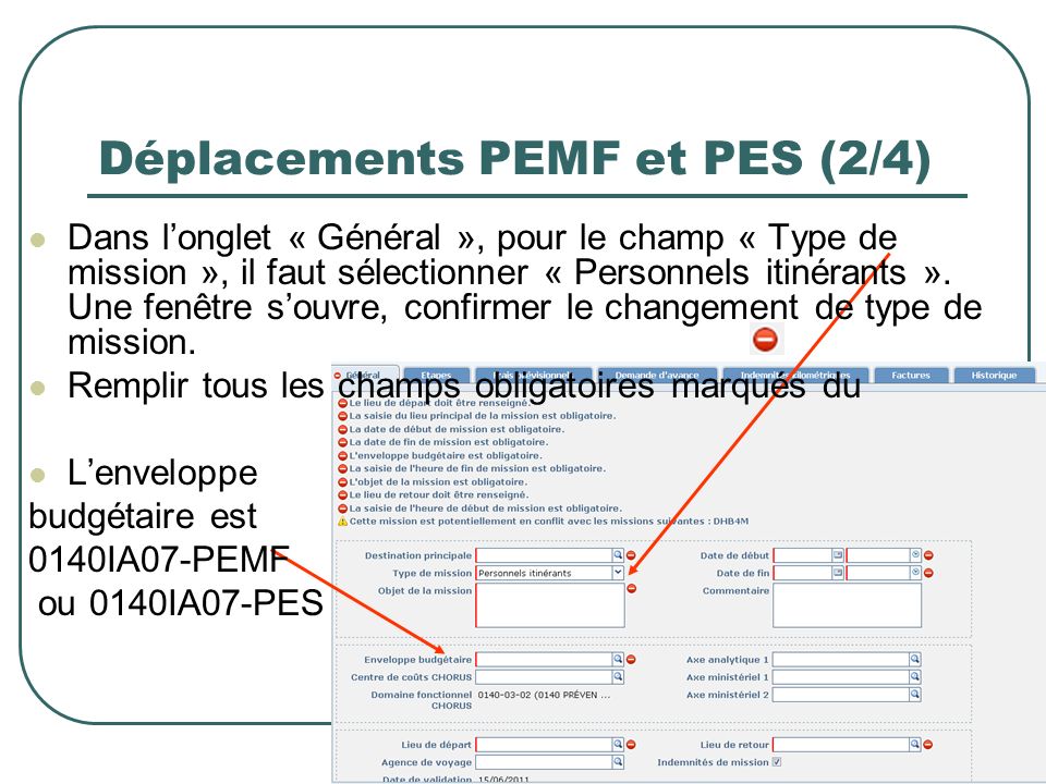 Déplacements PEMF et PES (2/4)