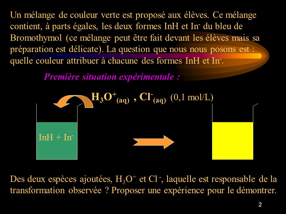 H3O+(aq) , Cl-(aq) (0,1 mol/L)