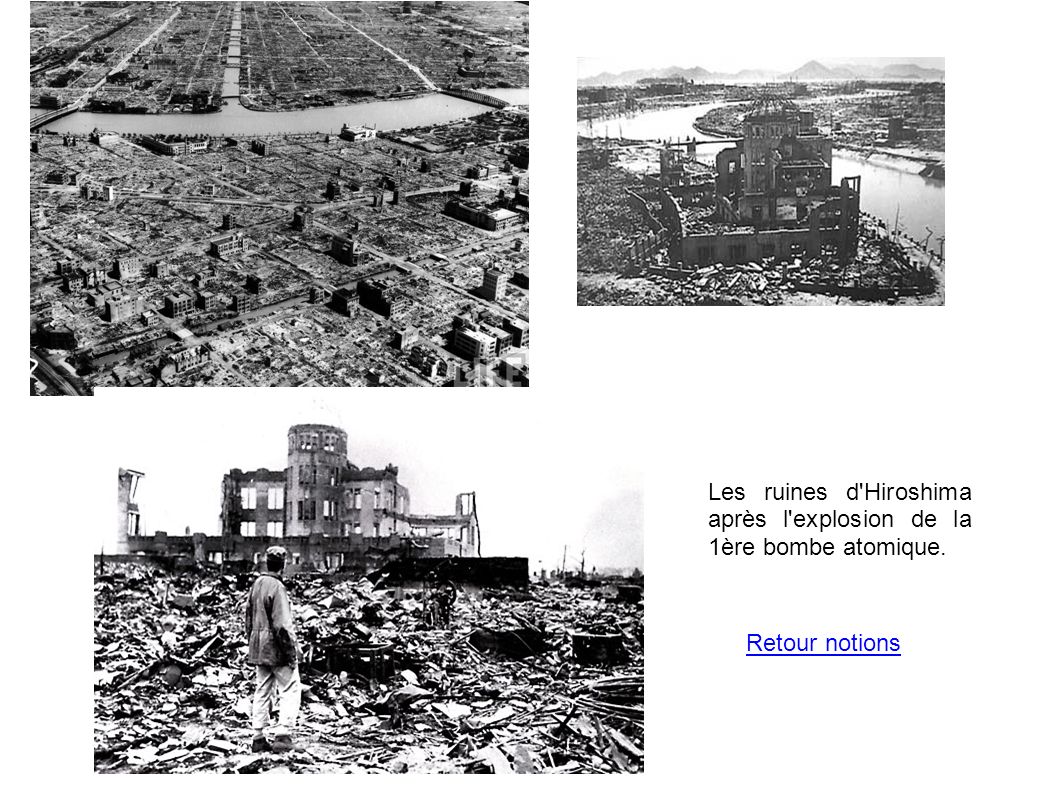 Les ruines d Hiroshima après l explosion de la 1ère bombe atomique.