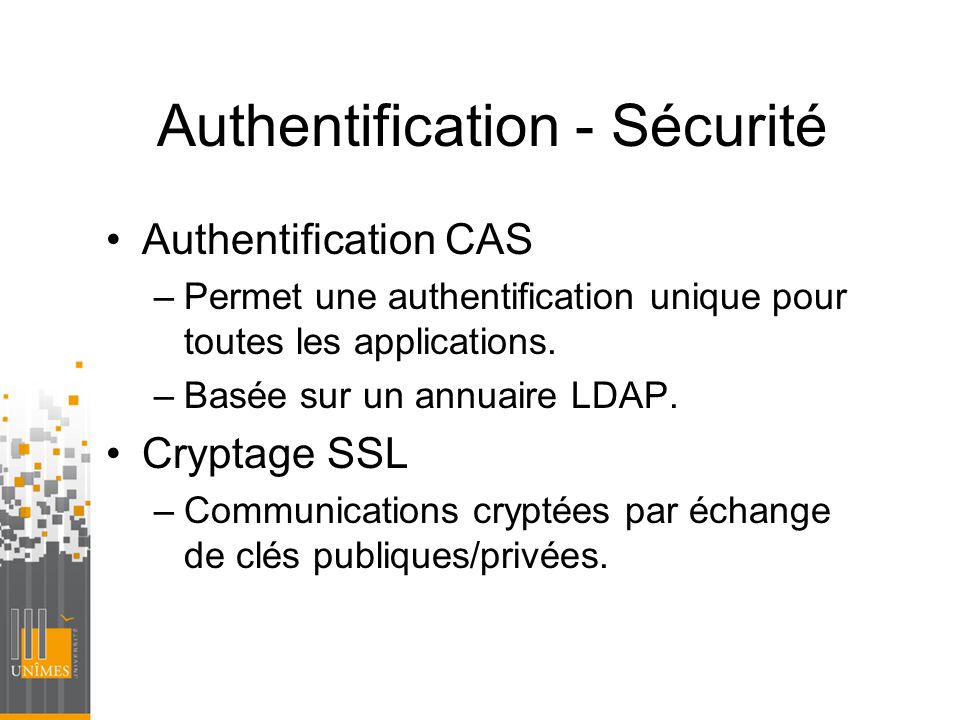 Authentification - Sécurité