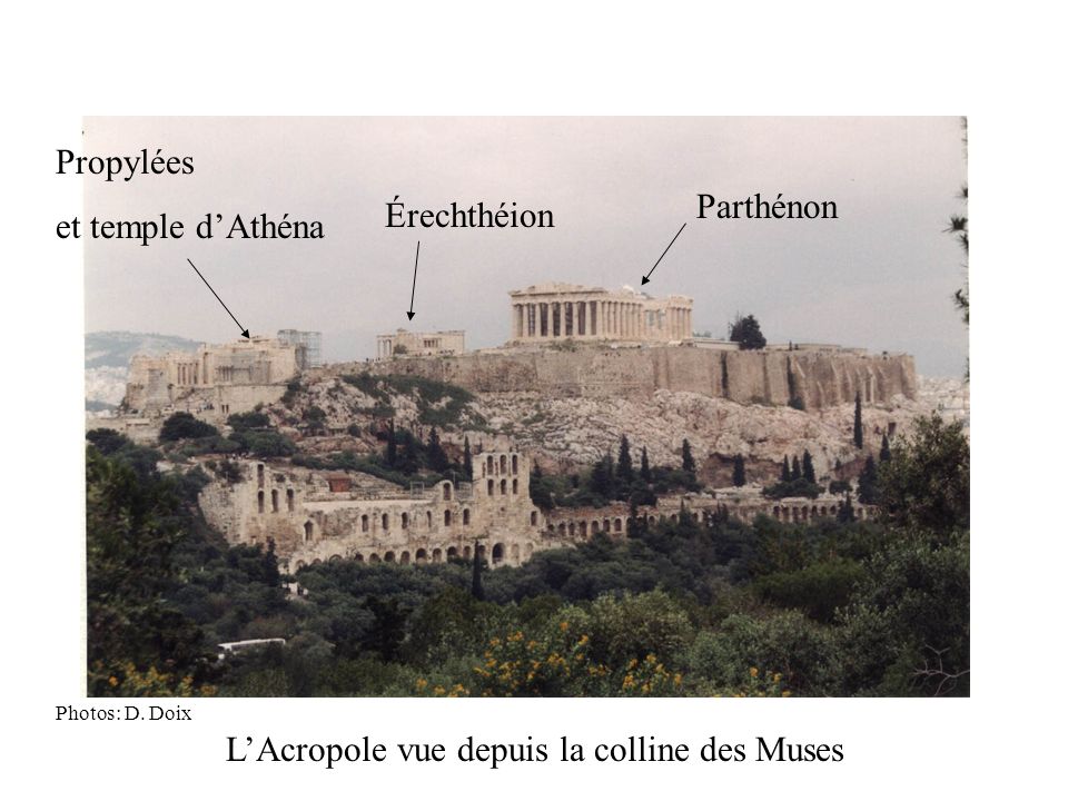 L’Acropole vue depuis la colline des Muses