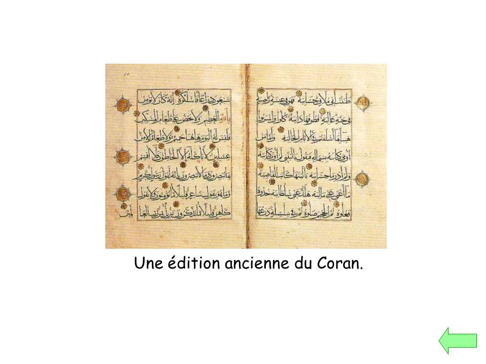 Une édition ancienne du Coran.