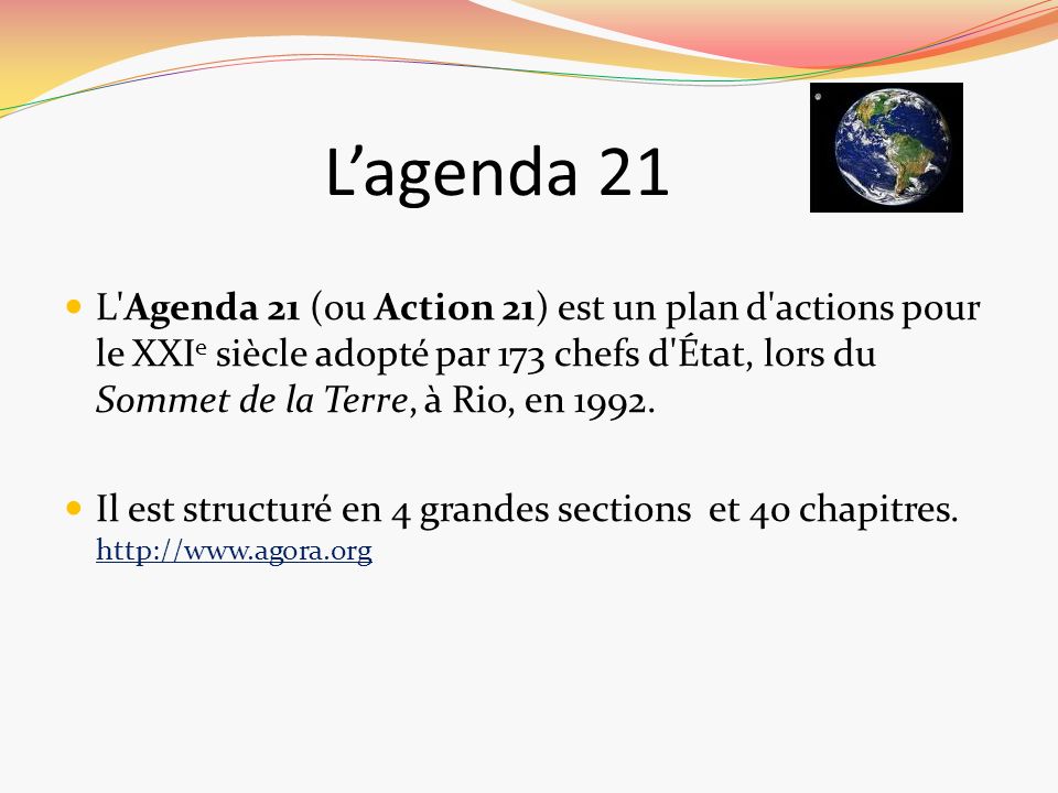 L’agenda 21