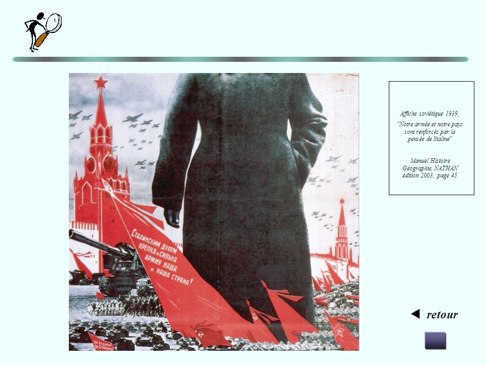  retour Affiche soviétique 1939,