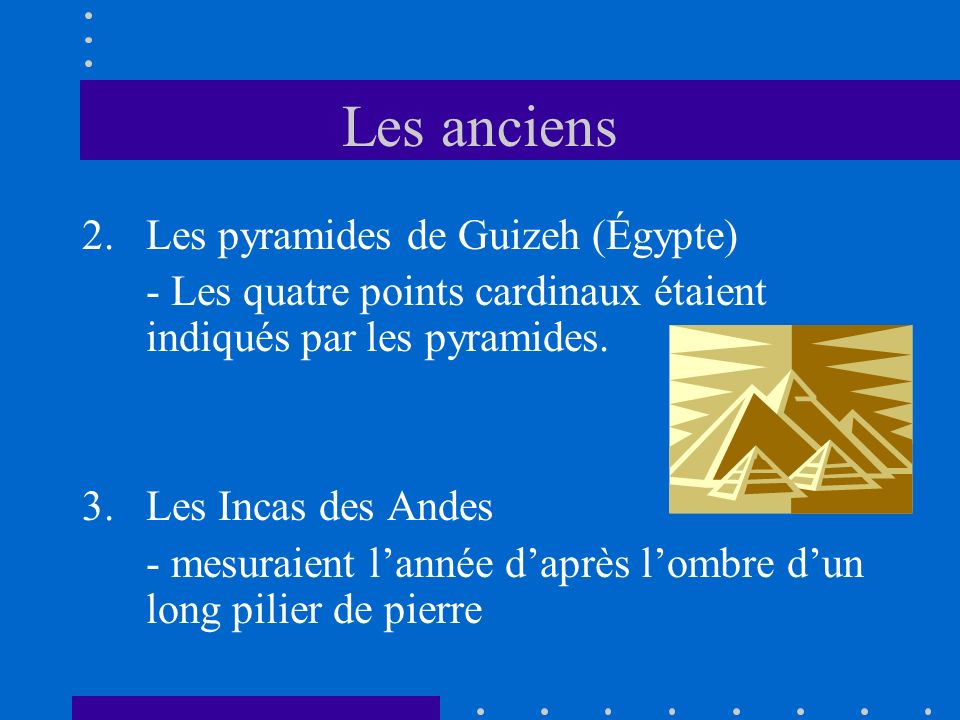 Les anciens Les pyramides de Guizeh (Égypte)