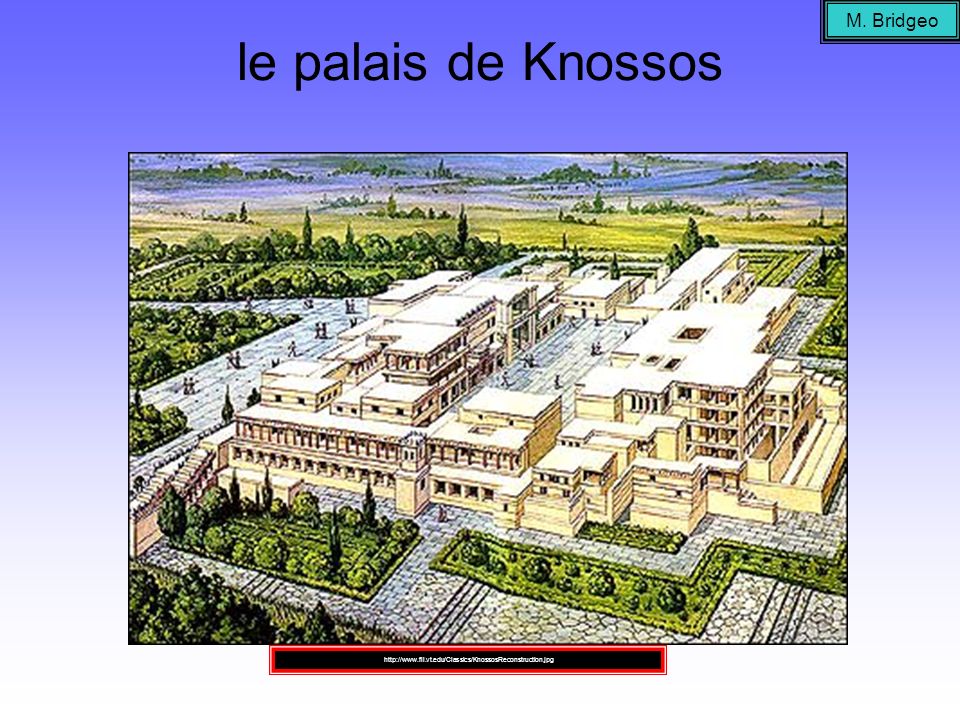 le palais de Knossos M. Bridgeo