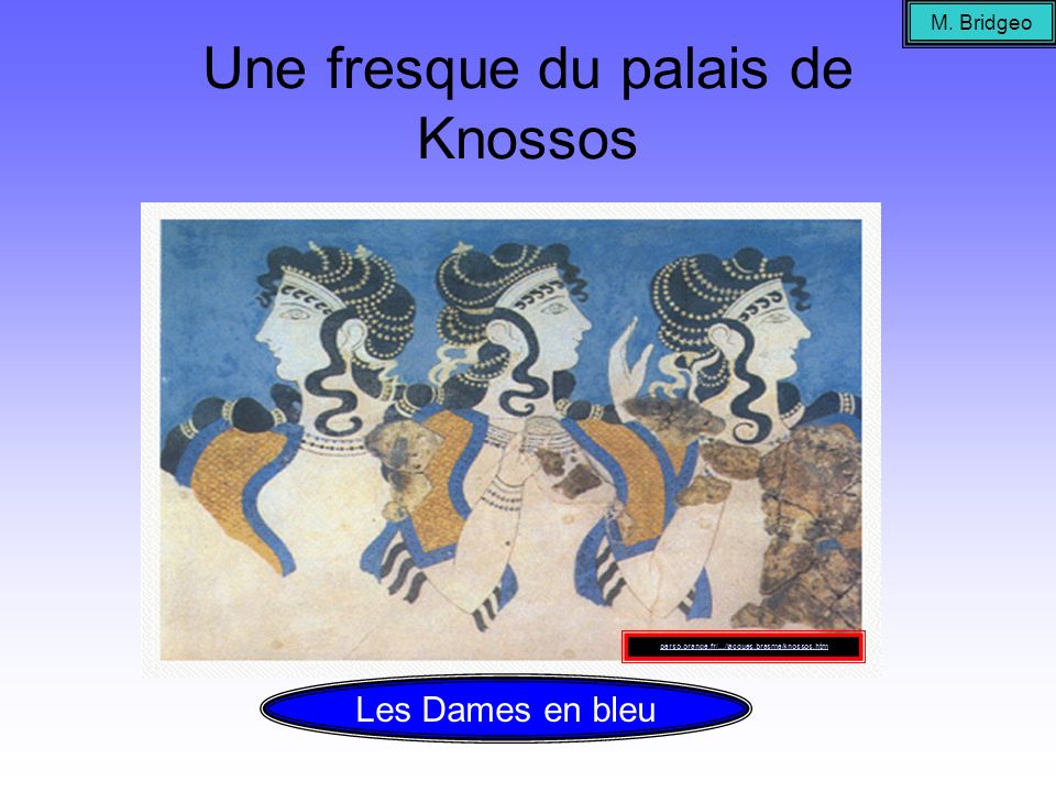 Une fresque du palais de Knossos