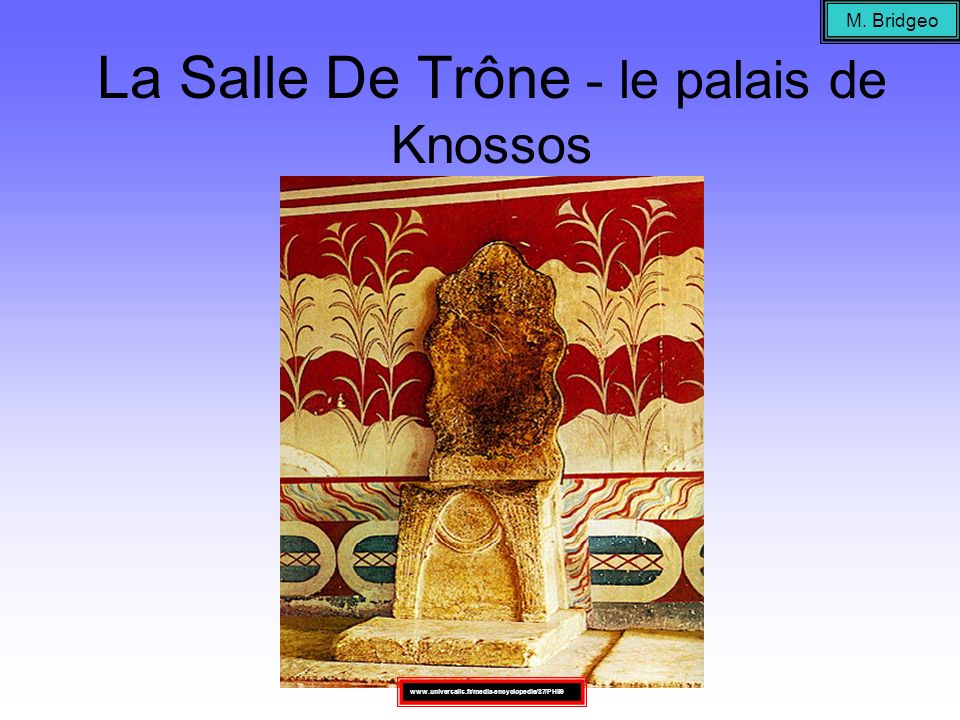 La Salle De Trône - le palais de Knossos
