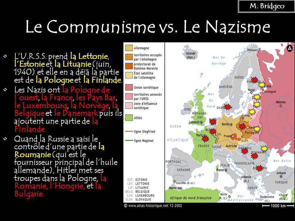 Le Communisme vs. Le Nazisme