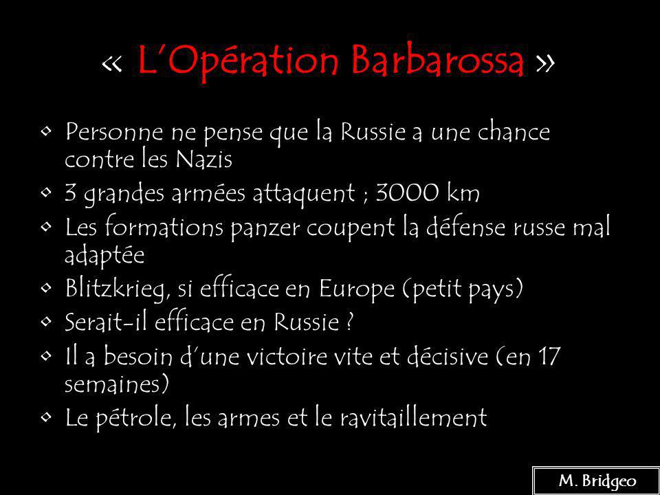 « L’Opération Barbarossa »