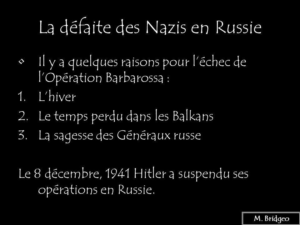 La défaite des Nazis en Russie