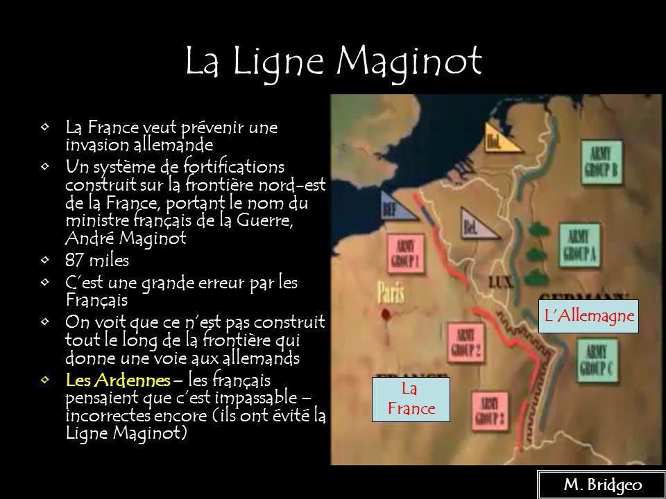 La Ligne Maginot La France veut prévenir une invasion allemande