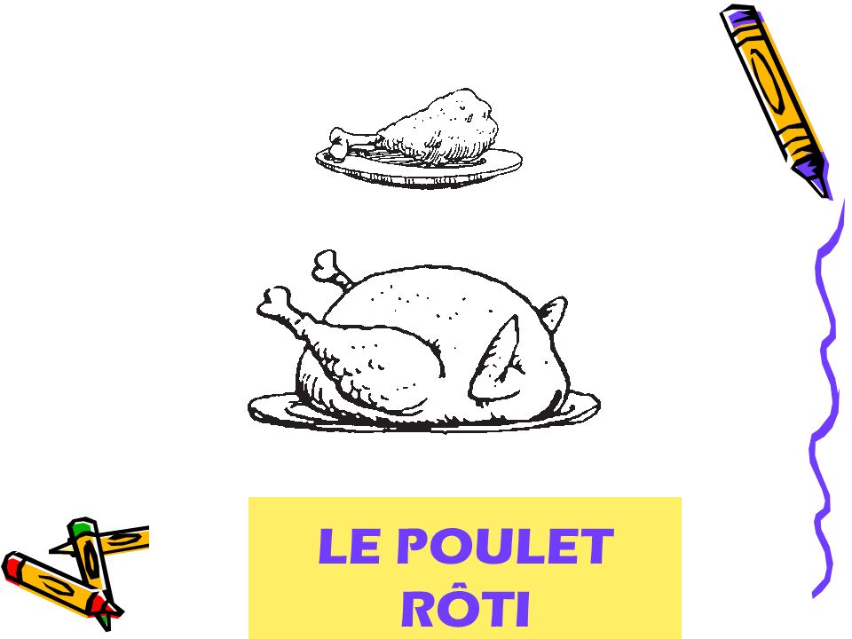 LE POULET RÔTI roast chicken