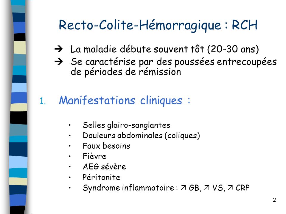 Recto-Colite-Hémorragique : RCH