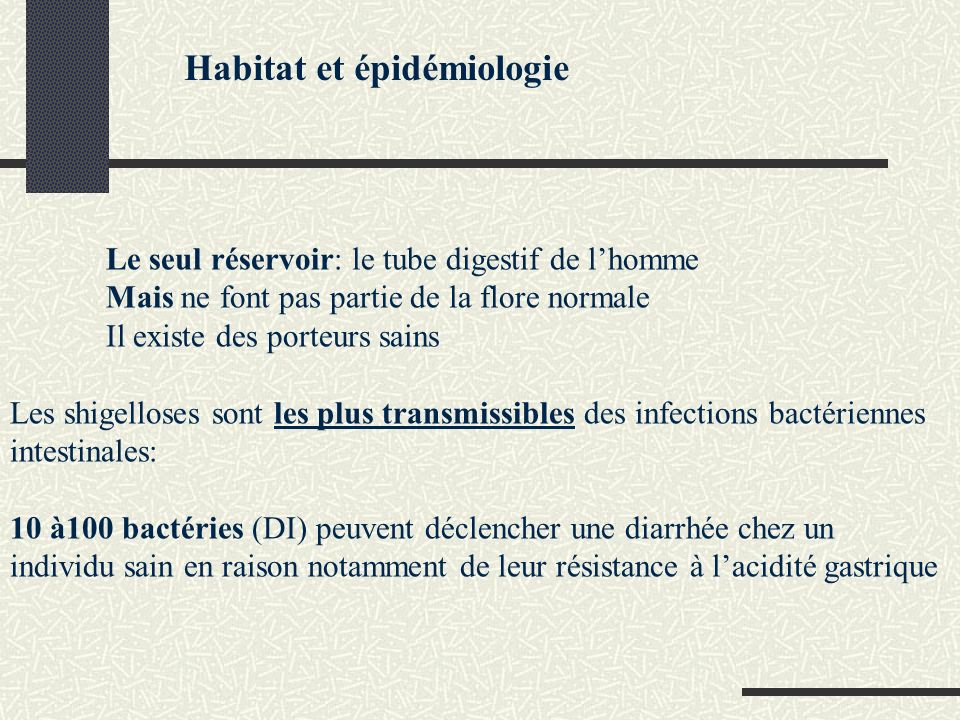 Habitat et épidémiologie