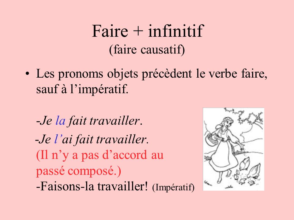 Faire + infinitif (faire causatif)