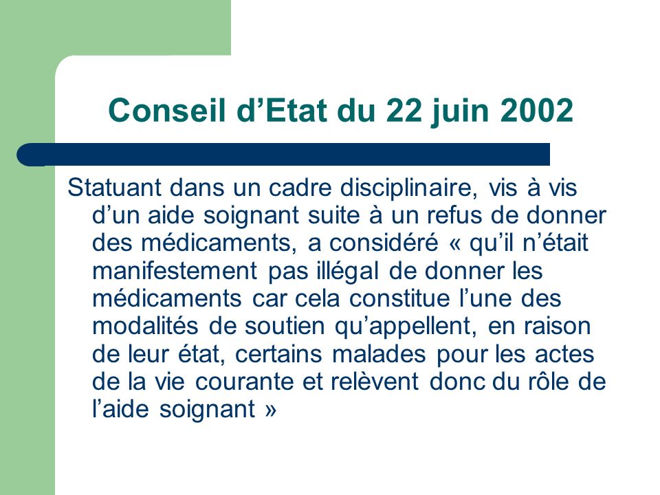 Conseil d’Etat du 22 juin 2002