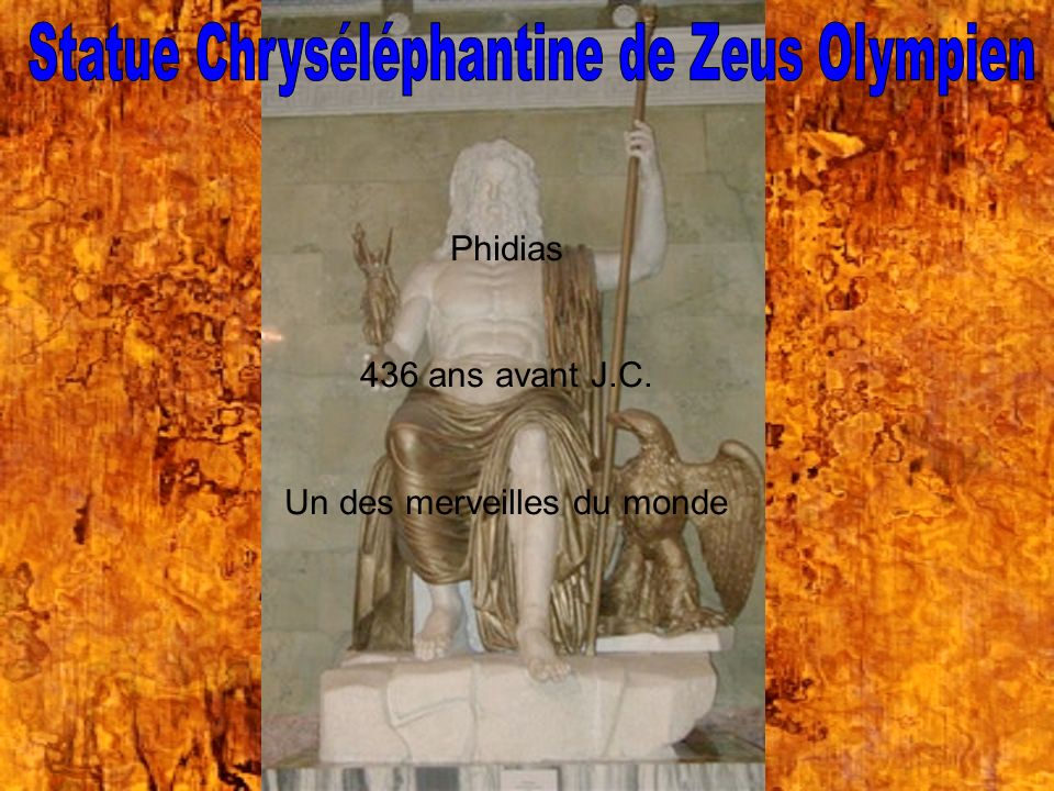 Statue Chryséléphantine de Zeus Olympien