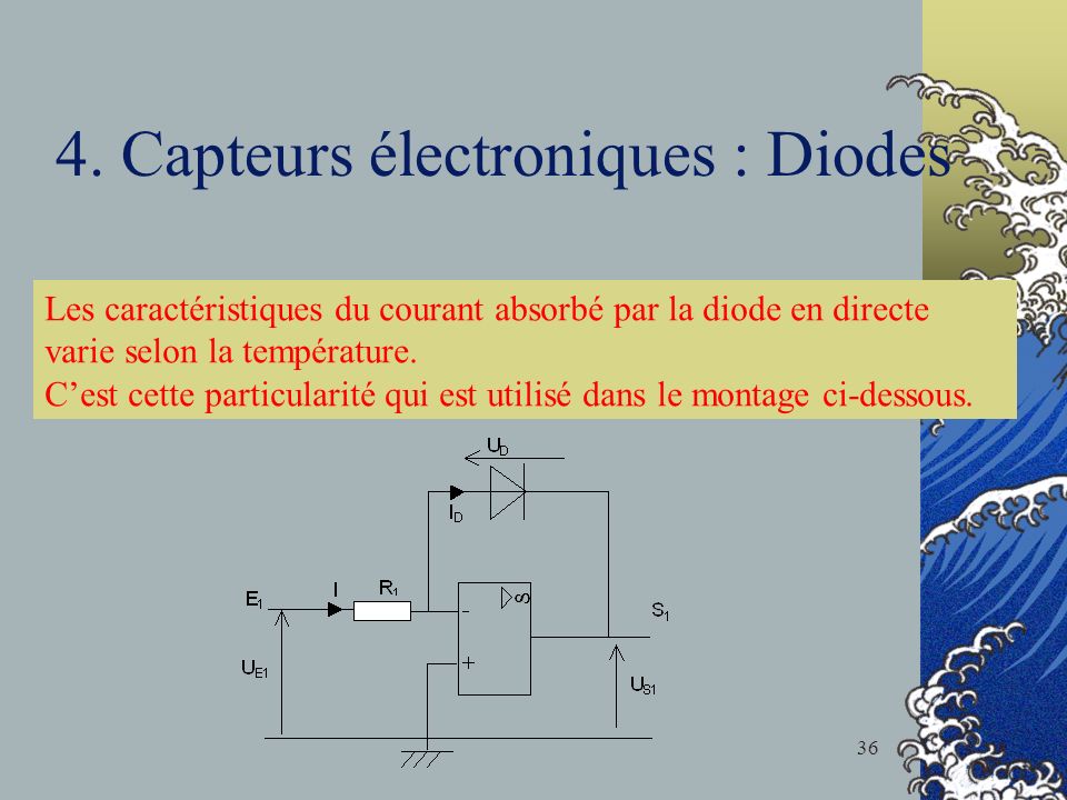 4. Capteurs électroniques : Diodes