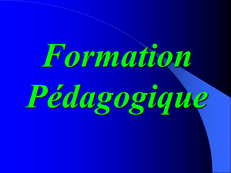 Formation Pédagogique
