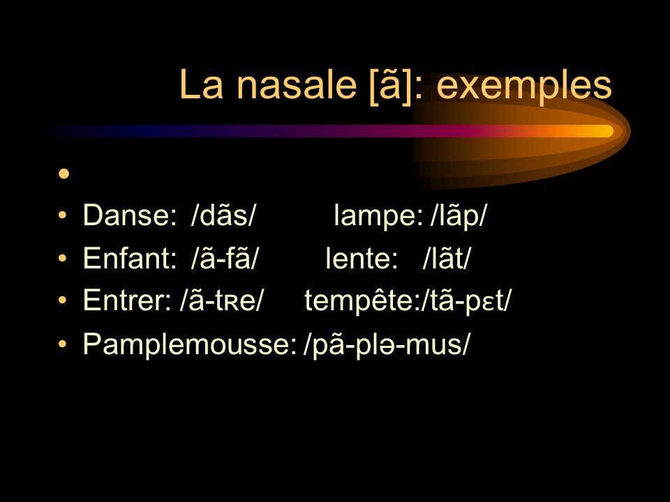 La nasale [ã]: exemples