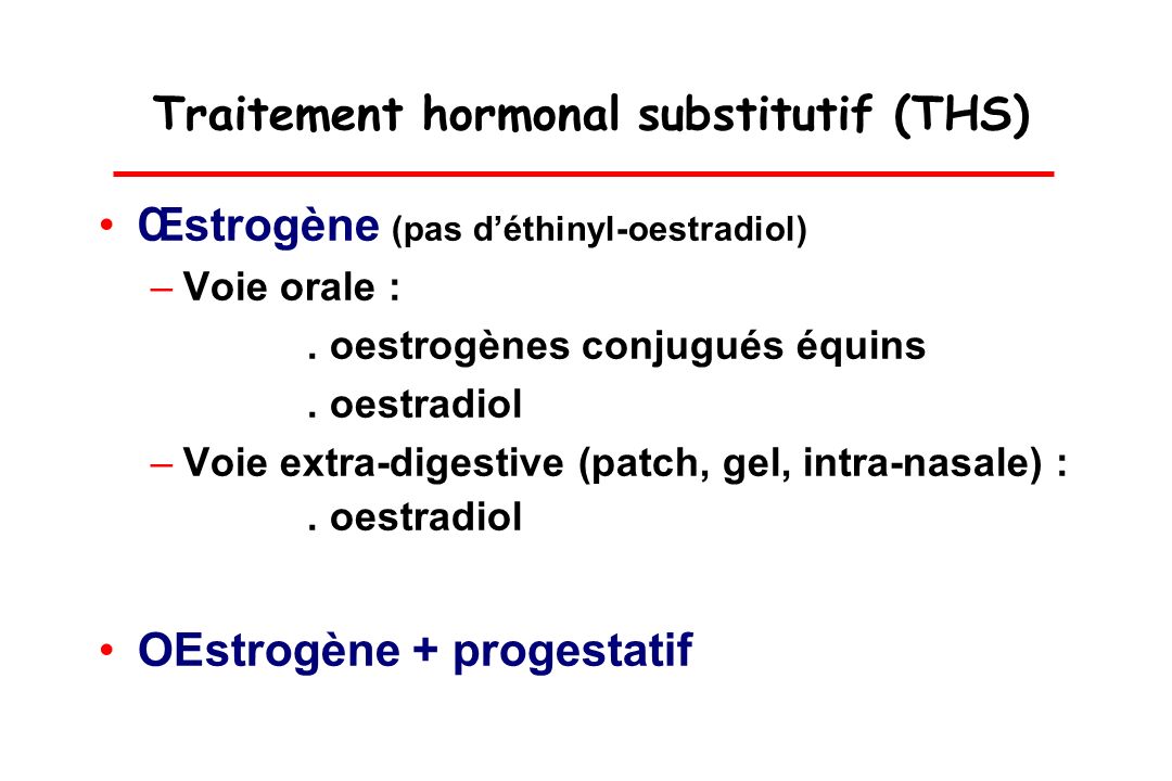 Oestrogènes conjugués pilule