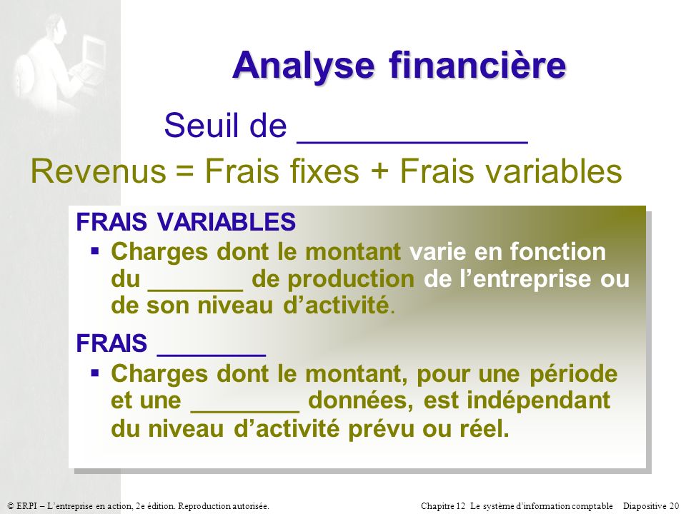 Analyse financière Seuil de ____________