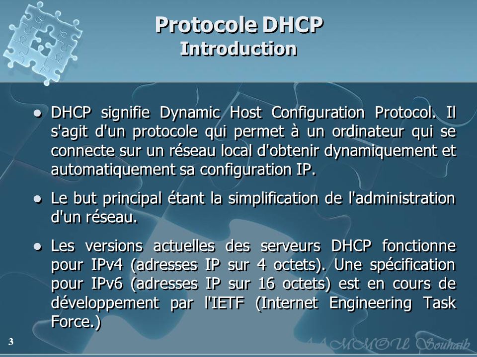 Protocole DHCP Introduction
