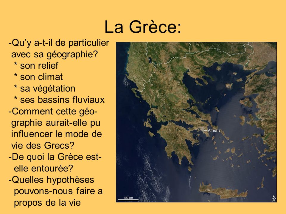 La Grèce: Qu’y a-t-il de particulier avec sa géographie * son relief