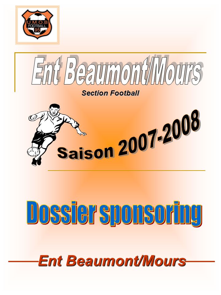 Ent Beaumont/Mours Dossier sponsoring Ent Beaumont/Mours