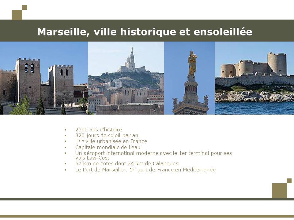 Marseille, ville historique et ensoleillée