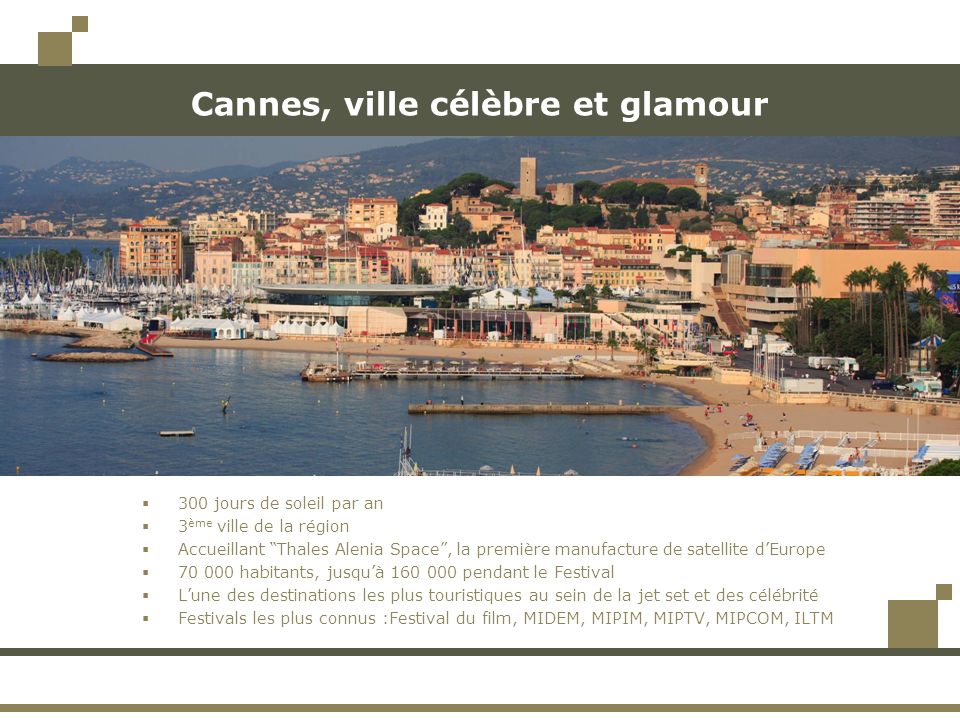Cannes, ville célèbre et glamour
