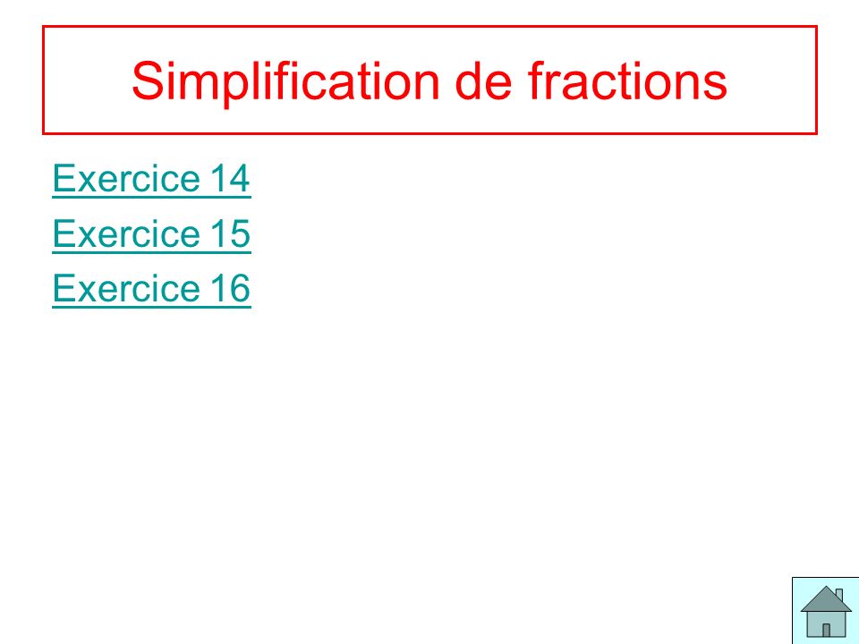 Simplification de fractions